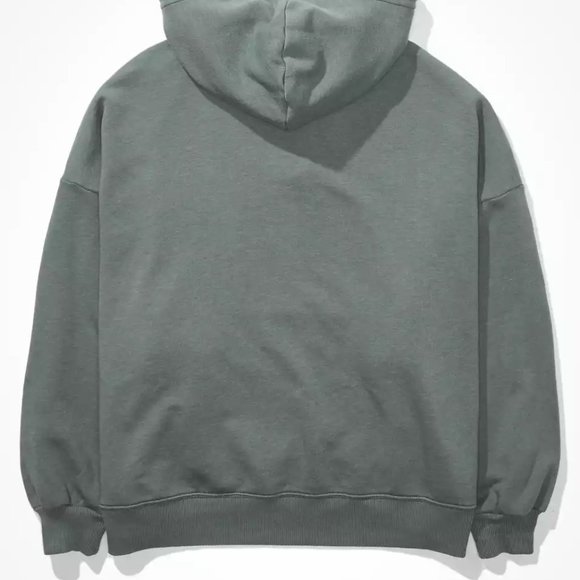 AE Forever Slouchy Hoodie Deep Forest Green - Picture 5 of 5